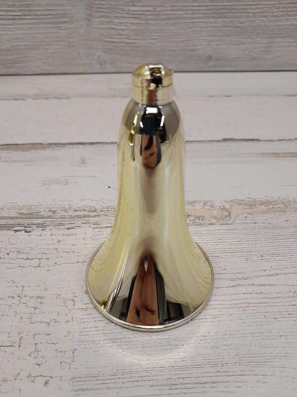 4&quot; Plastic Vacuum Plated Bell Gold