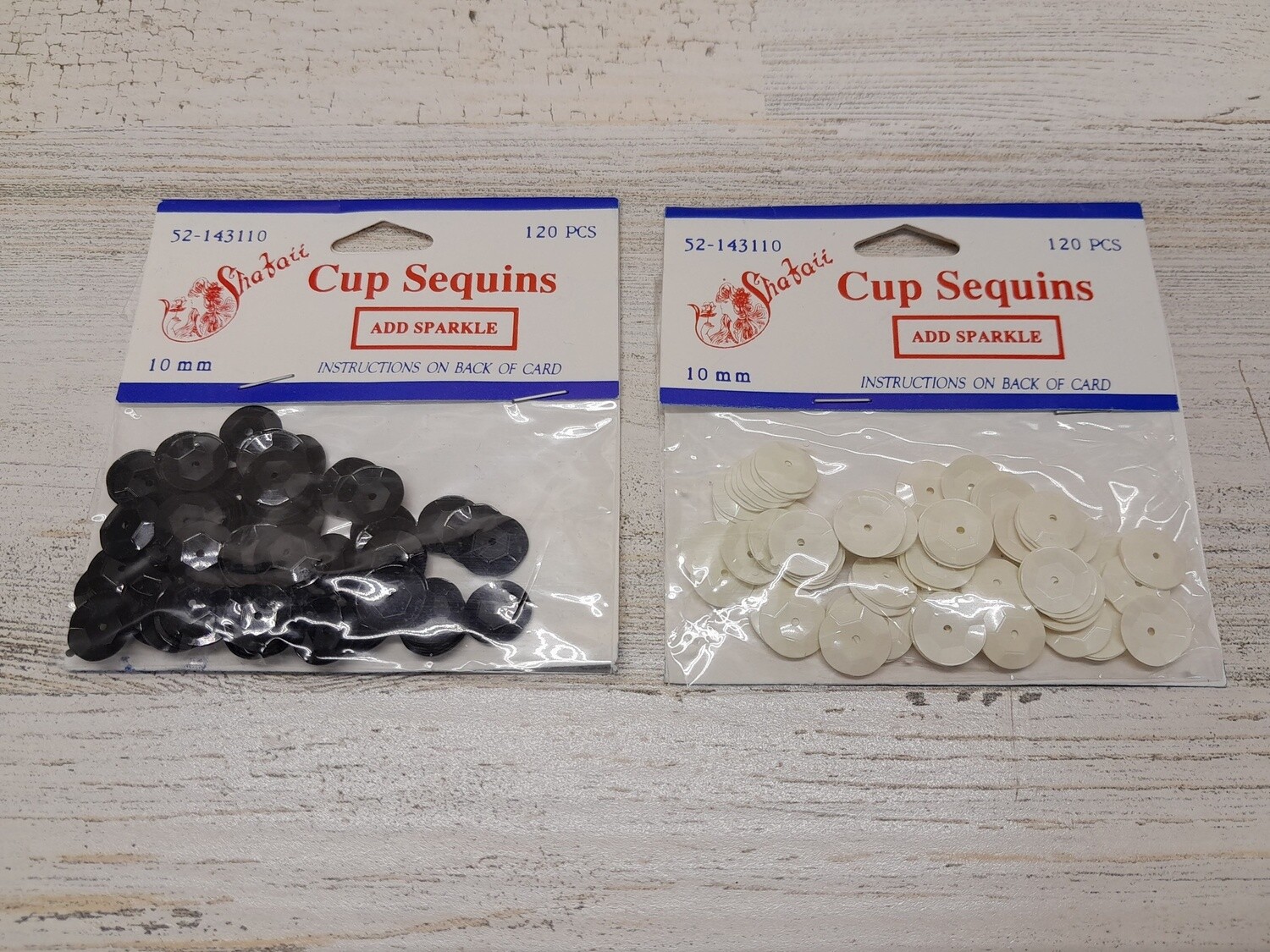 120pc 10mm Cup Sequins Assorted
