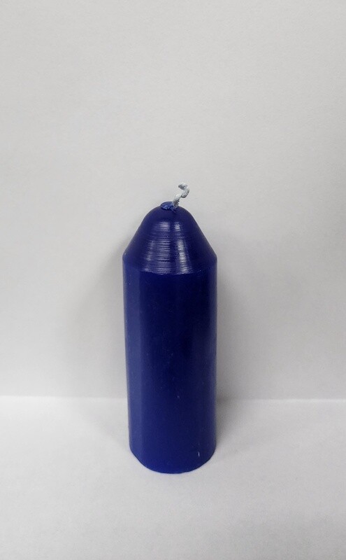 1.5&quot;x3.5&quot; Utility Candle Blue
