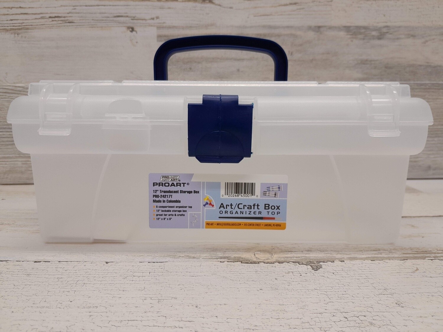 12&quot;x6&quot;x5&quot; Art Box Clear