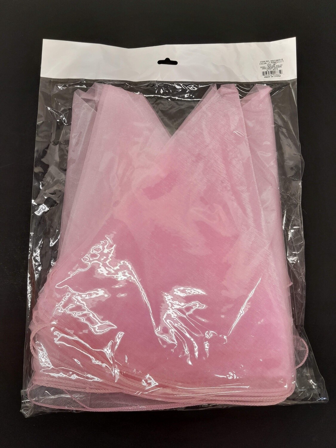 6pc 28&quot; Organza Circles Pink