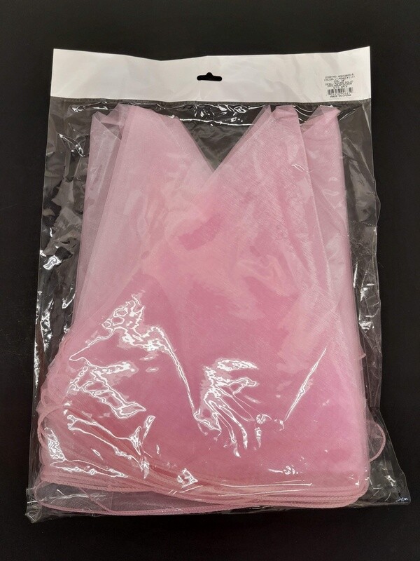 6pc 28&quot; Organza Circles Pink