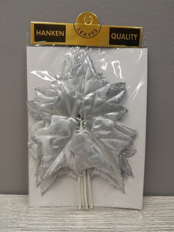 6pc 7.5&quot; Ivy Pick Silver