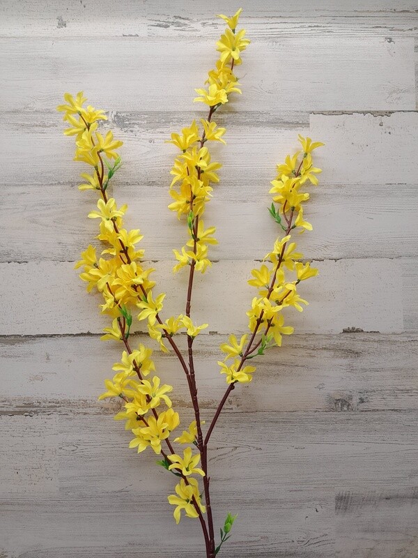 43&quot; Forsythia Spray x4 Yellow