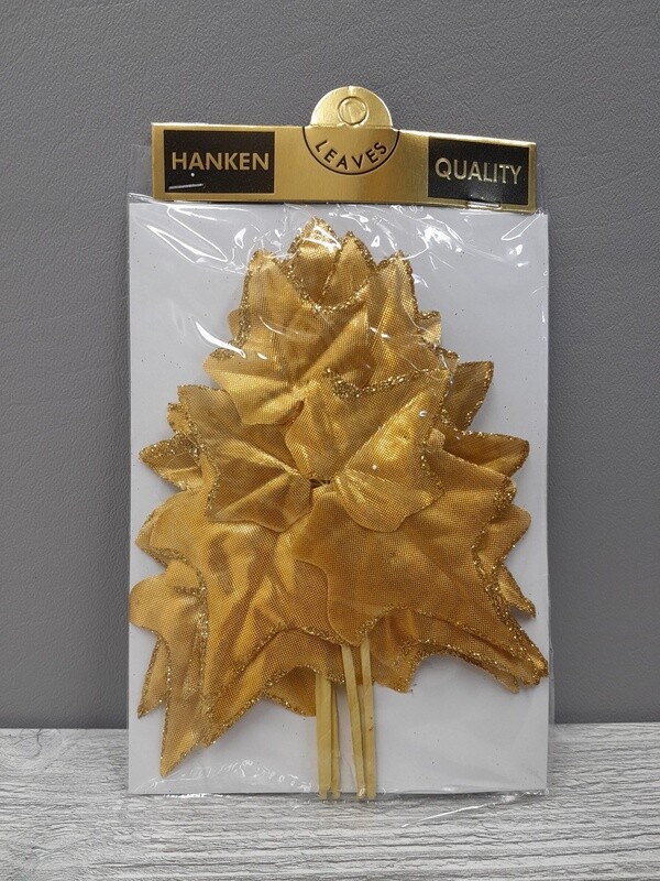 6pc 7.5&quot; Ivy Pick Gold