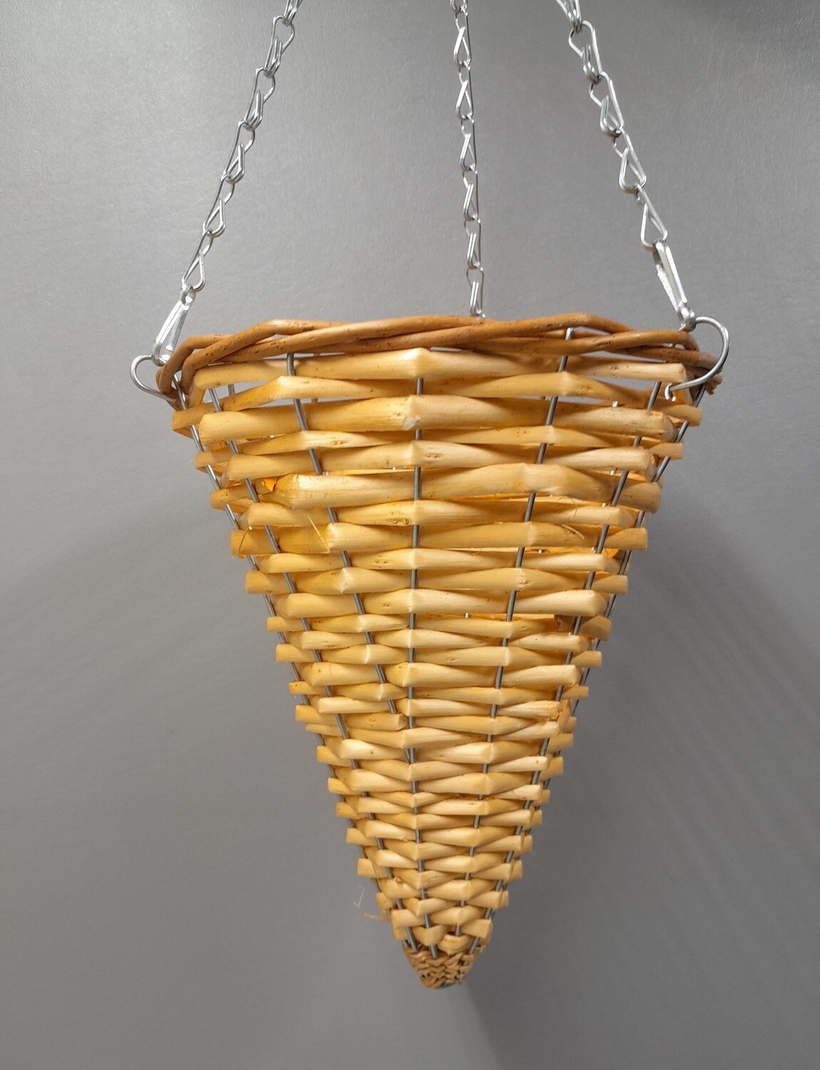 Hanging Cone Basket Natural (SM)