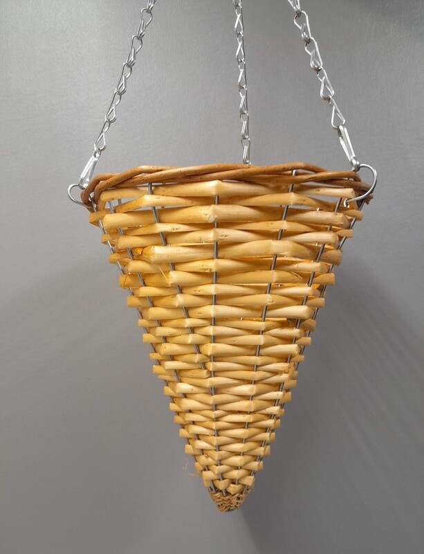 Hanging Cone Basket Natural (SM)