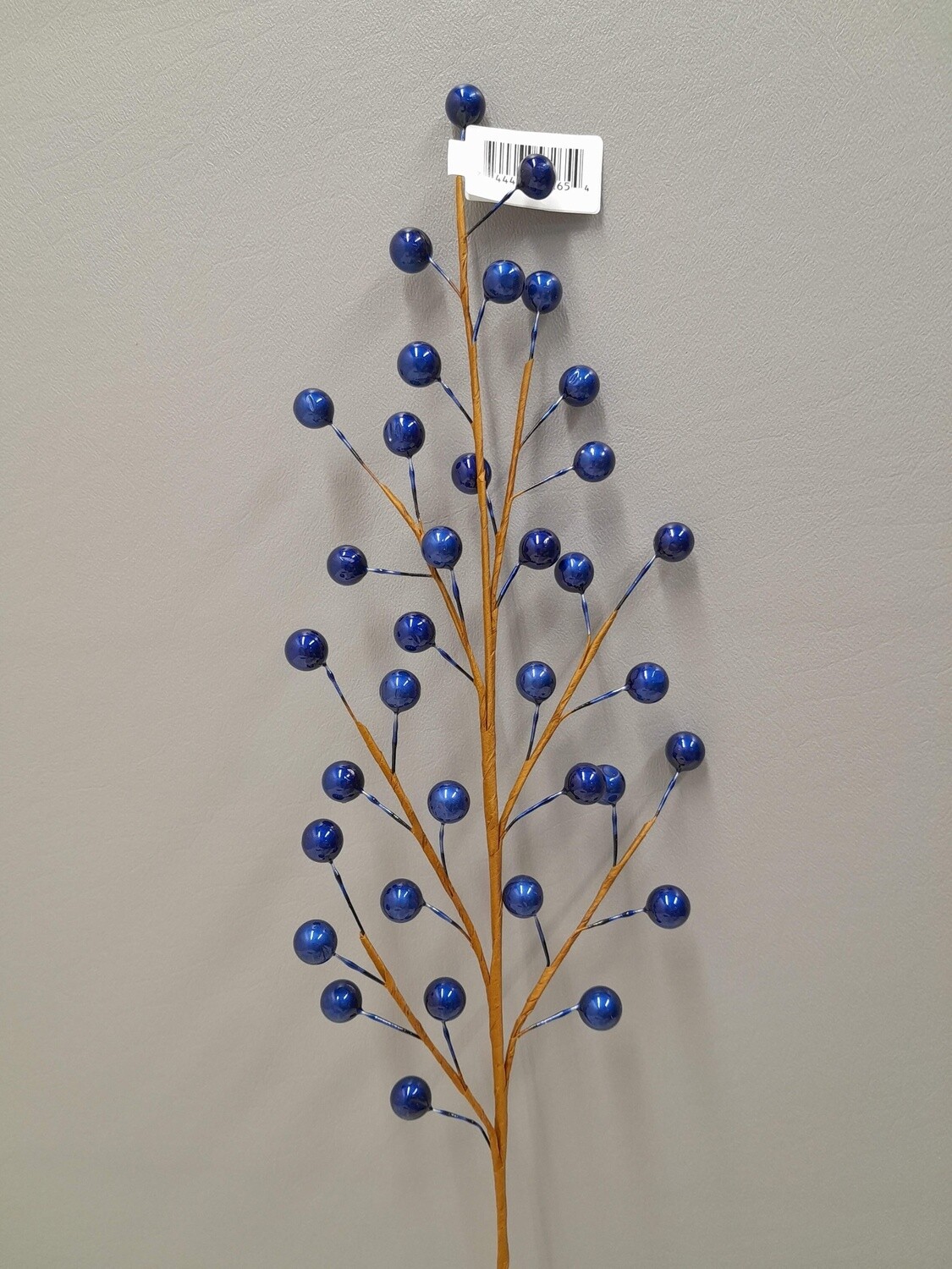 1pc 19&quot; Berry Spray w/35 Berries Navy