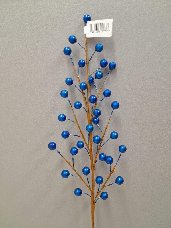 1pc 19" Berry Spray w/35 Berries Royal 1pc 19" Berry Spray w/35 Berries Royal