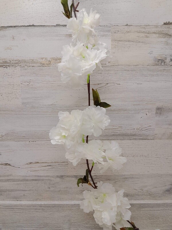 6&#39; Cherry Blossom Garland Cream