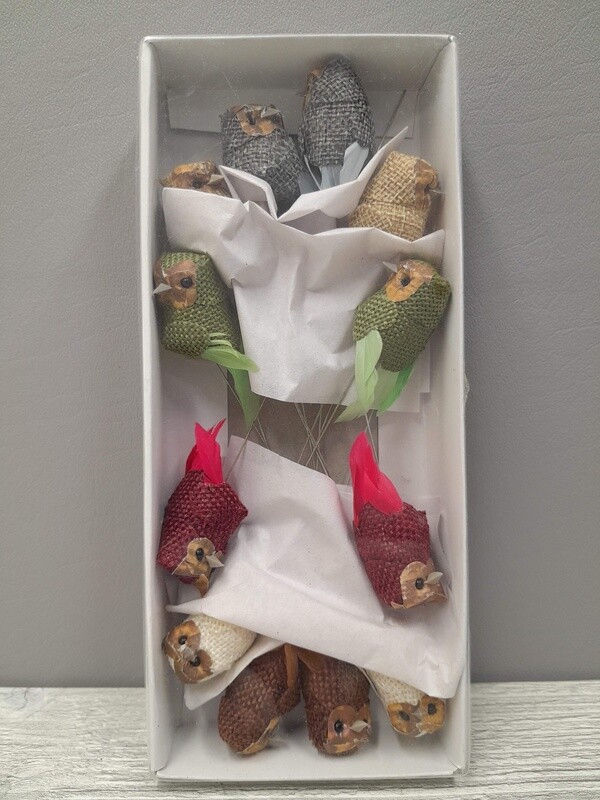 12pc 3" Assorted Owl