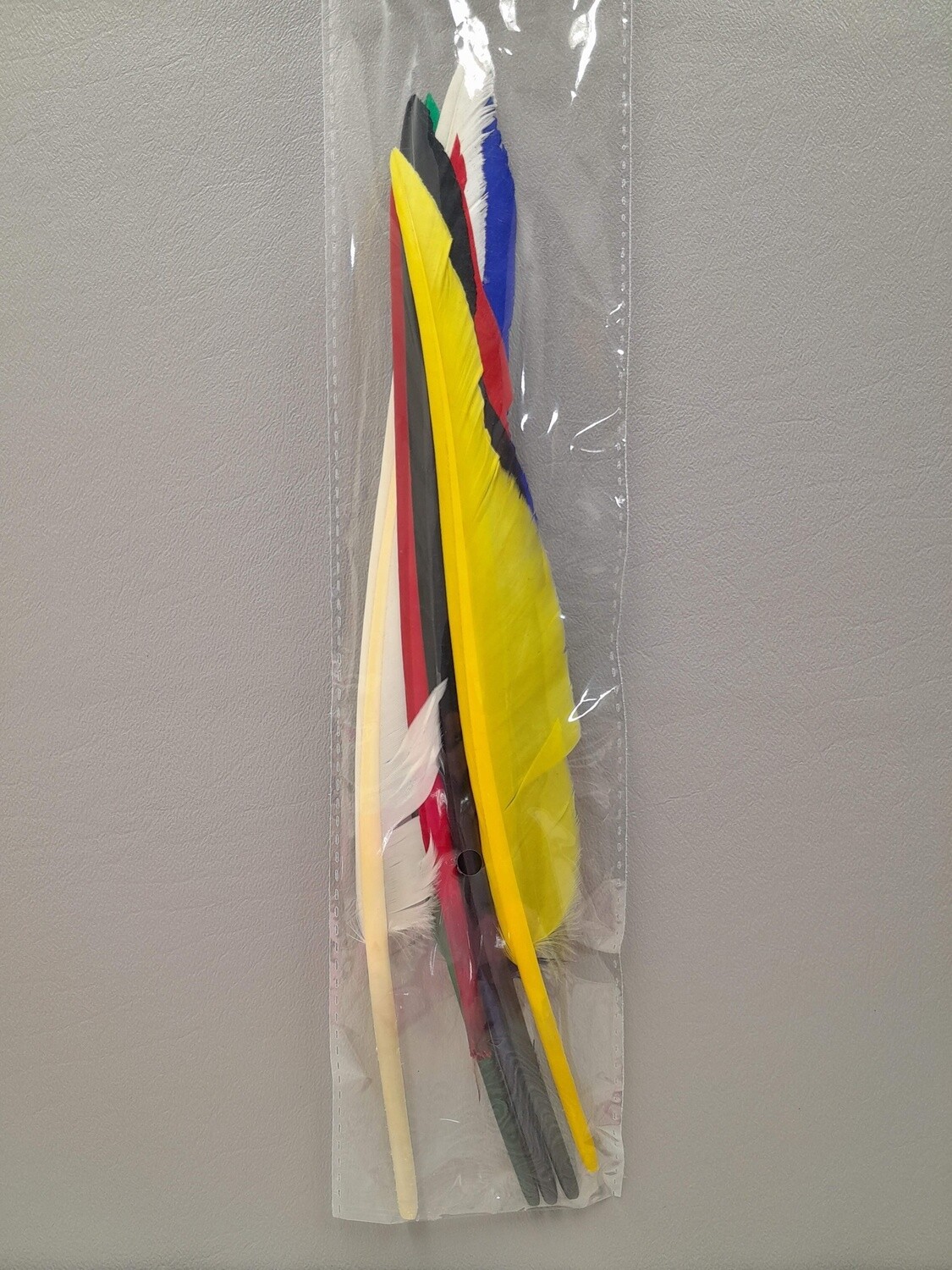 6pc 10&quot;-12&quot; Goose Feathers Assorted