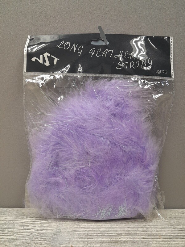 2yd Feather Boa Iridescent Lavender