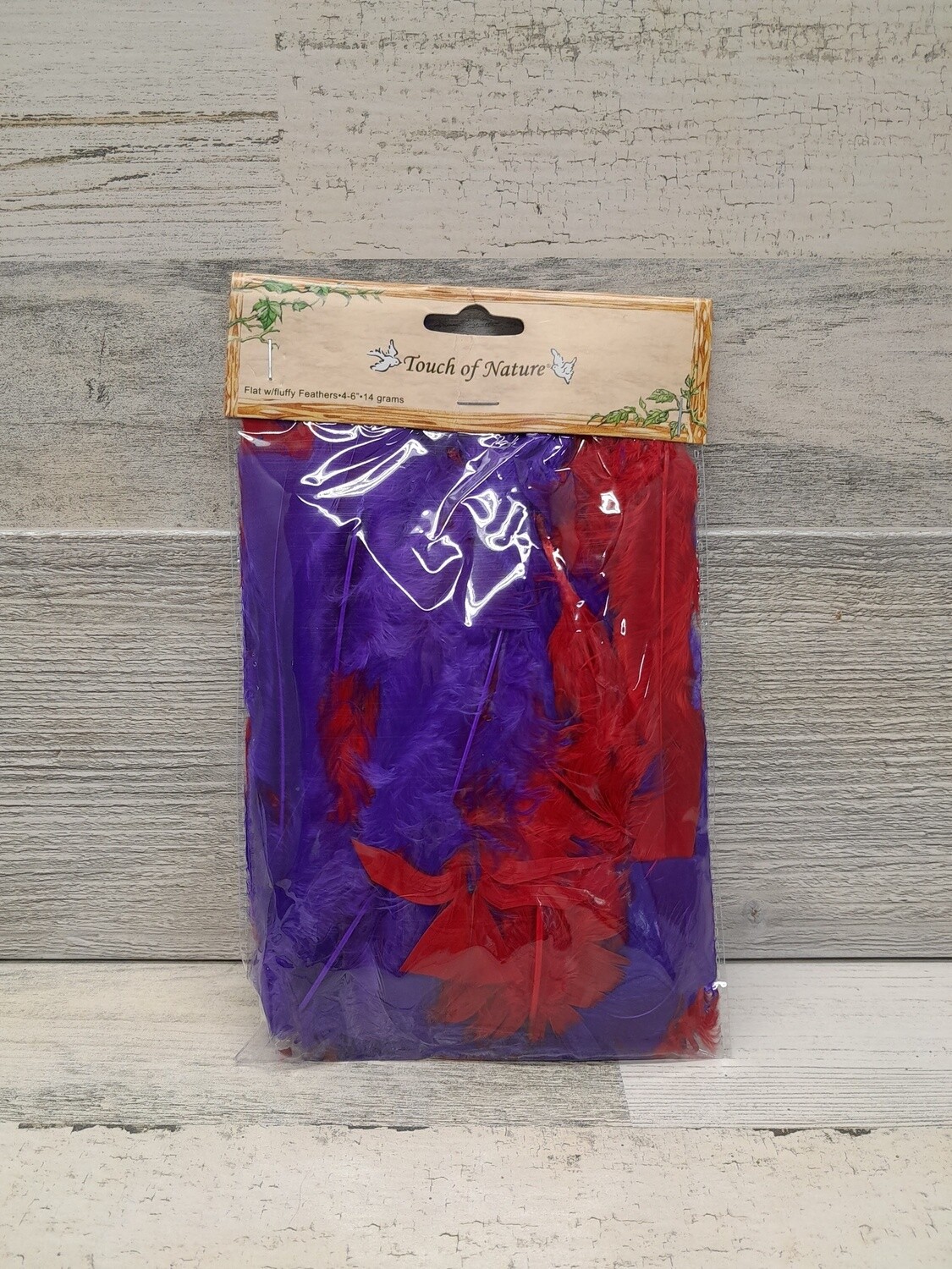 14gm Turkey Feathers Red/Purple