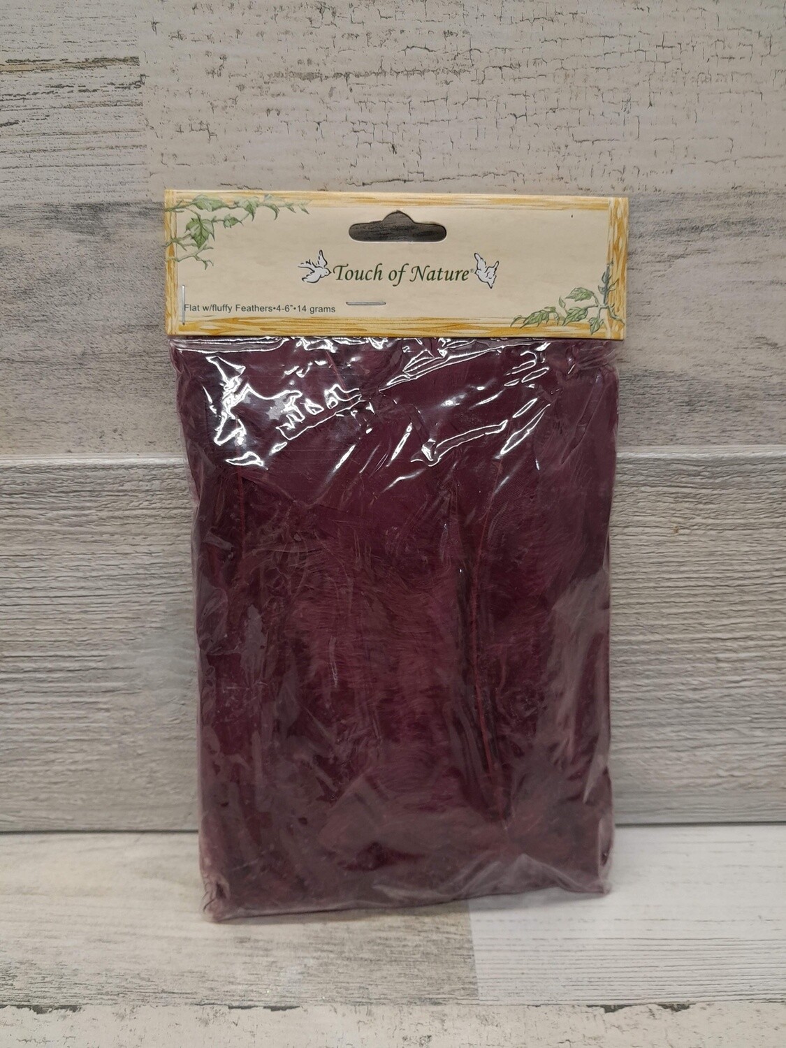 14gm Feathers Burgundy