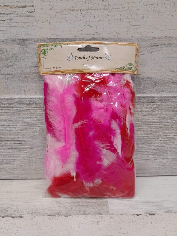 14gm Turkey Feathers Pink Mix