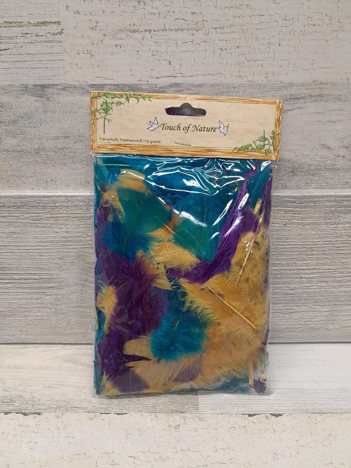 14gm Feathers Blue/Gold Mix
