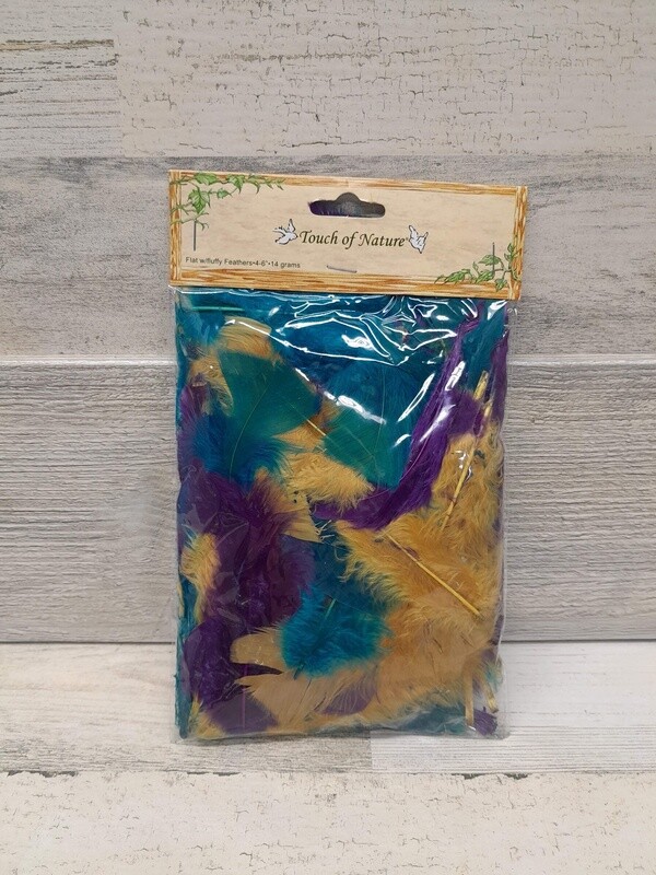 14gm Feathers Blue/Gold Mix