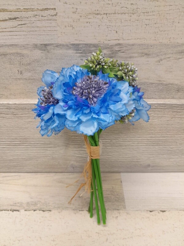 8.5&quot; Scabiosa Bundle x7 Blue
