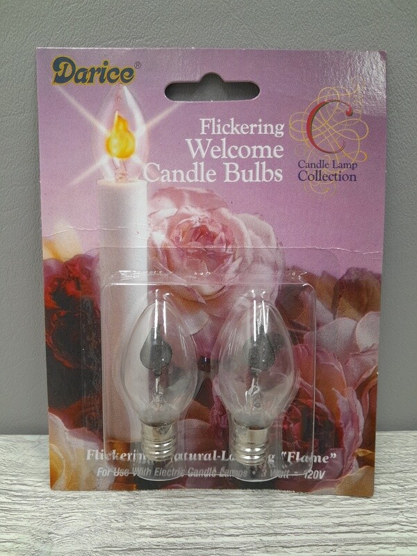 2pc 3 Watt 120 Volt Flickering Flame Electric Lamp Bulbs