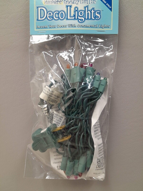 20 4mm Bulb 8.5ft Multi w/Green Wire