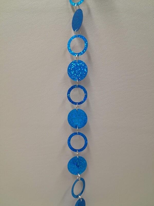 6&#39; Circle Loop Garland Blue