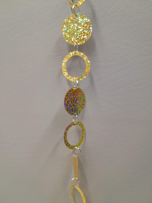 6&#39; Circle Loop Garland Gold