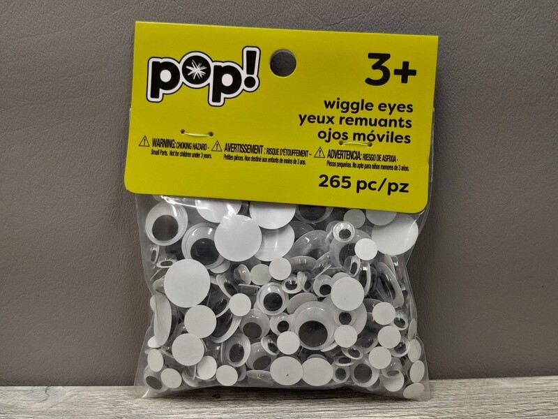 265pc 7, 10, 15mm Googly Eyes