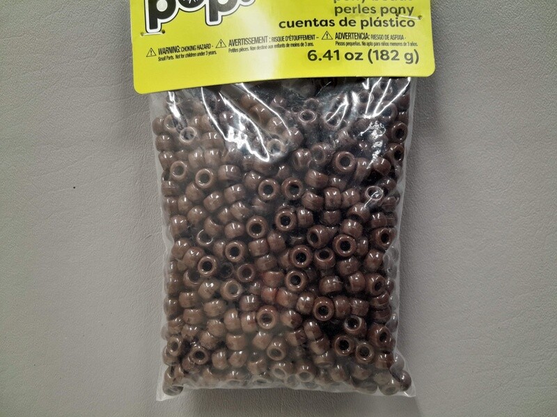 6.41oz Pony Beads Brown