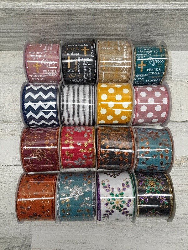 2.5&quot;x10yd Ribbon Assorted
