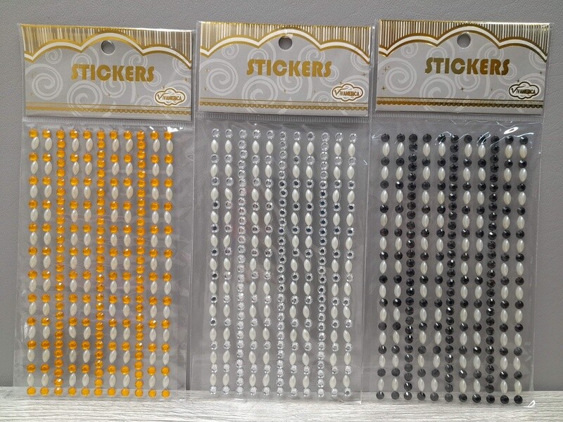 Adhesive Back Rhinestones/Pearls Assorted