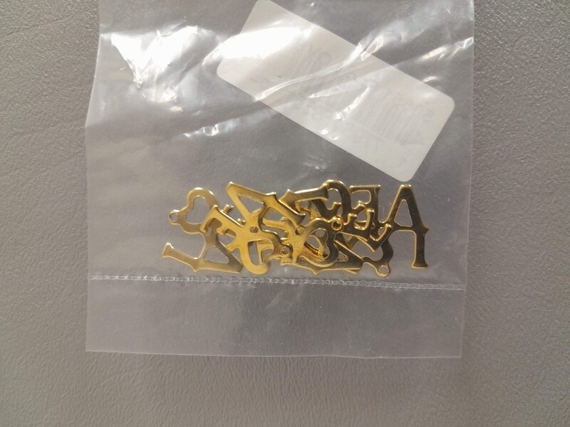 6pc Love Charm Gold