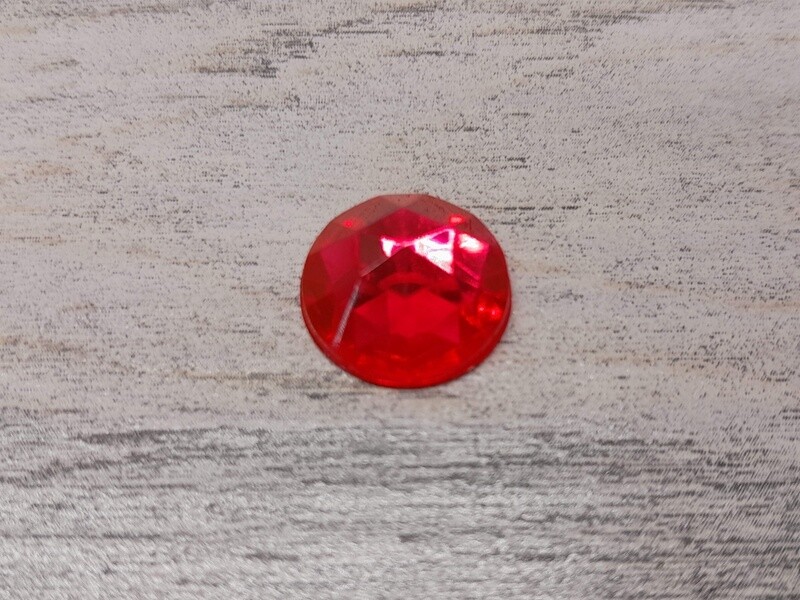 12pc 15mm Rhinestones Fuchsia