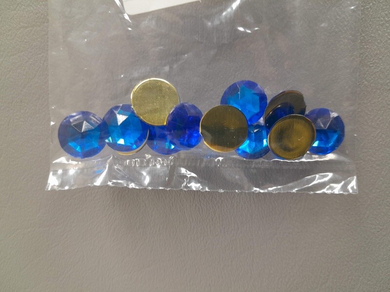 12pc 12mm Rhinestones Royal