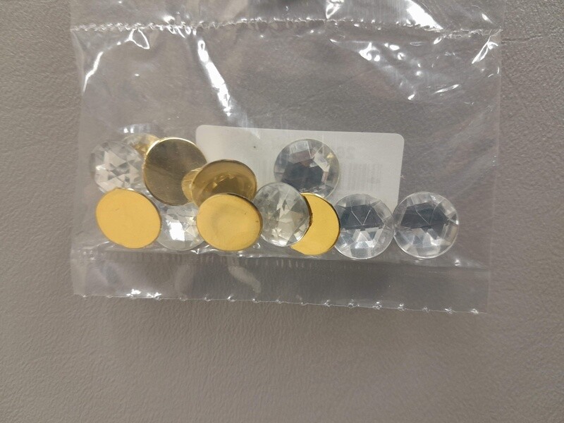 12pc 12mm Rhinestones Crystal