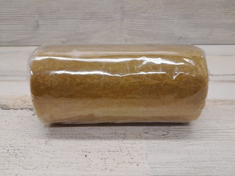 6&quot;x25yd Crinkle Sheer Antique Gold