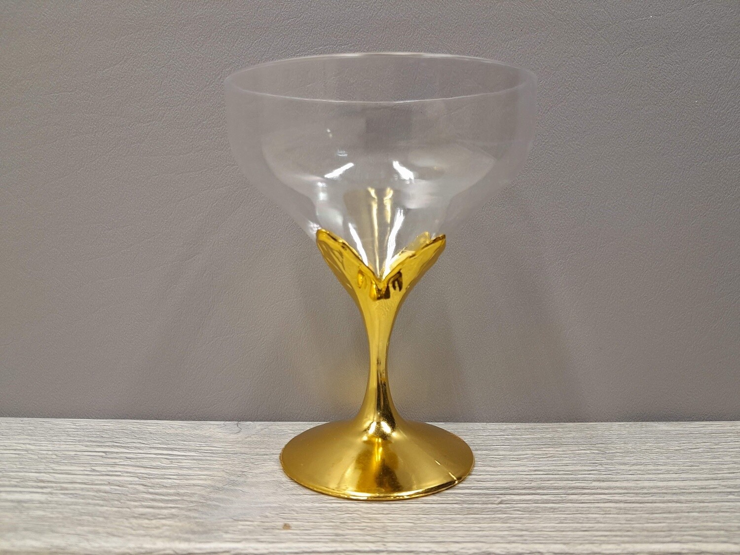 4.5&quot; Plastic Champagne Cup Gold