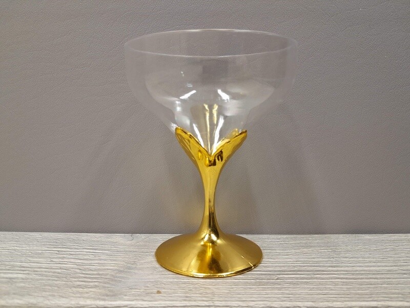4.5&quot; Plastic Champagne Cup Gold