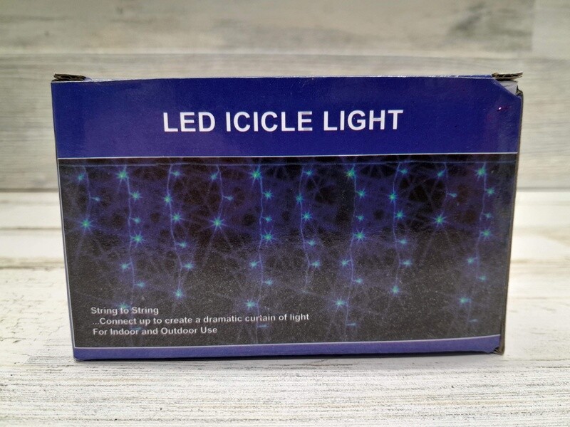 10&#39; LED Multi Function Icicle Lights 120 Lights Off White