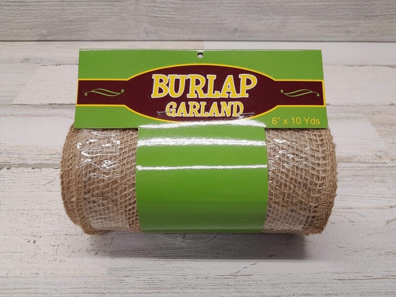 6&quot;x10yd Loose Weave Burlap