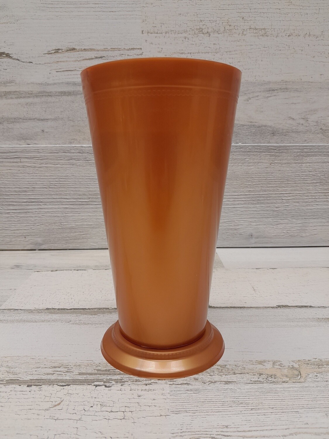 7.5" Mint Julep Vase  4" Opening Copper (Plastic)