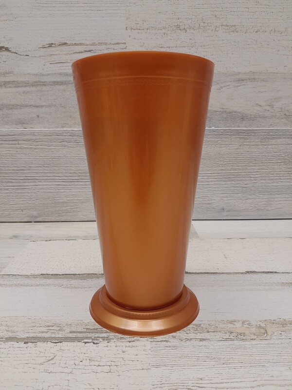 7.5" Mint Julep Vase  4" Opening Copper (Plastic)