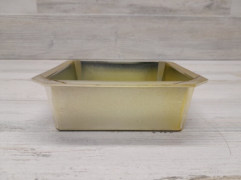 5.25&quot;x5.25&quot;x2&quot;  Square Centerpiece Gold (Plastic)