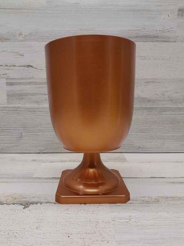 6&quot;x6&quot;x9.75&quot; Urn Copper (Plastic)