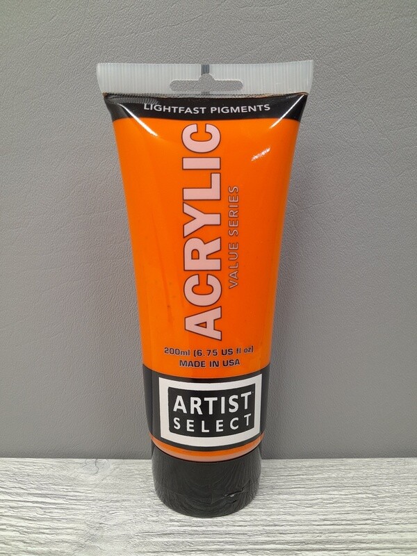 6.7oz Acrylic Paint Cadmium Orange Hue