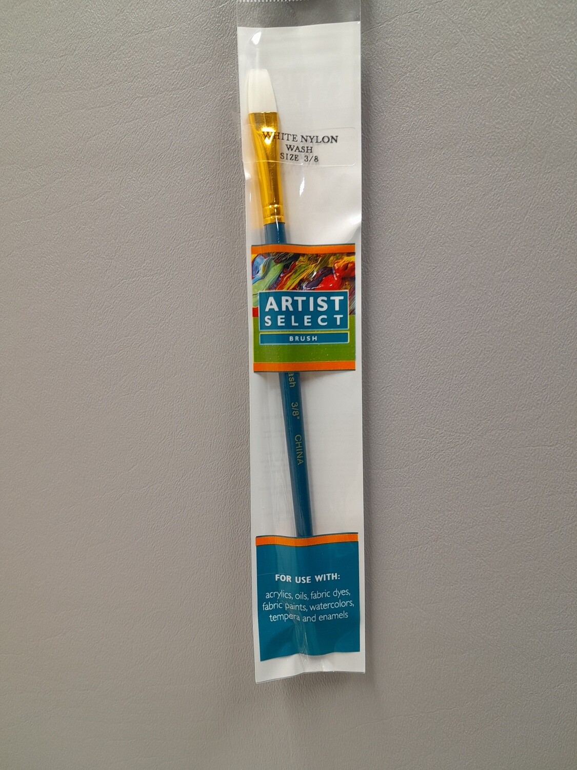 3/8&quot; White Nylon Wash Brush