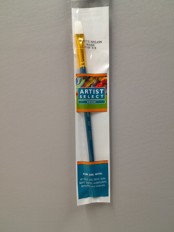 3/8&quot; White Nylon Wash Brush