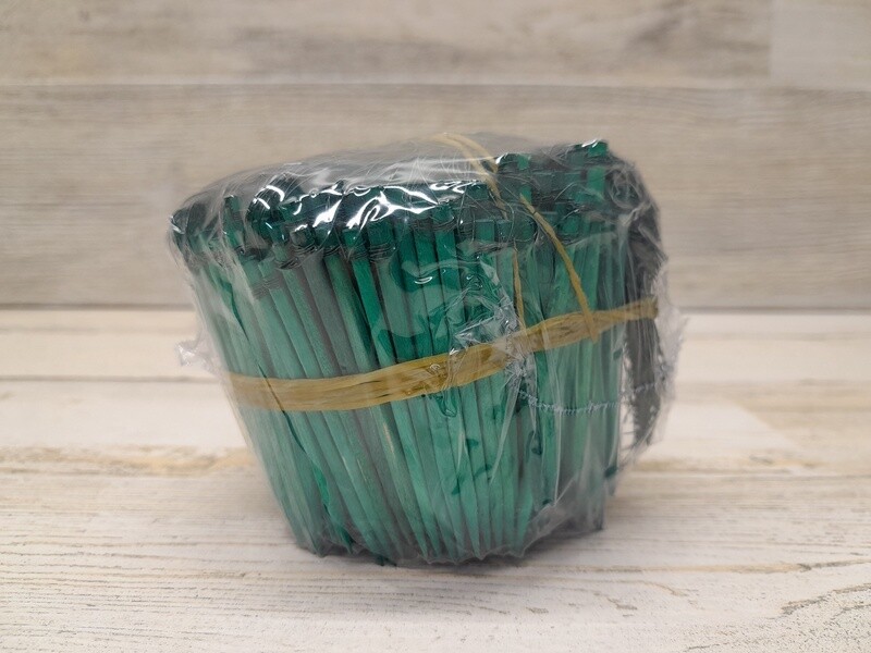 500pc 2.5&quot; Wired Wood Picks Green