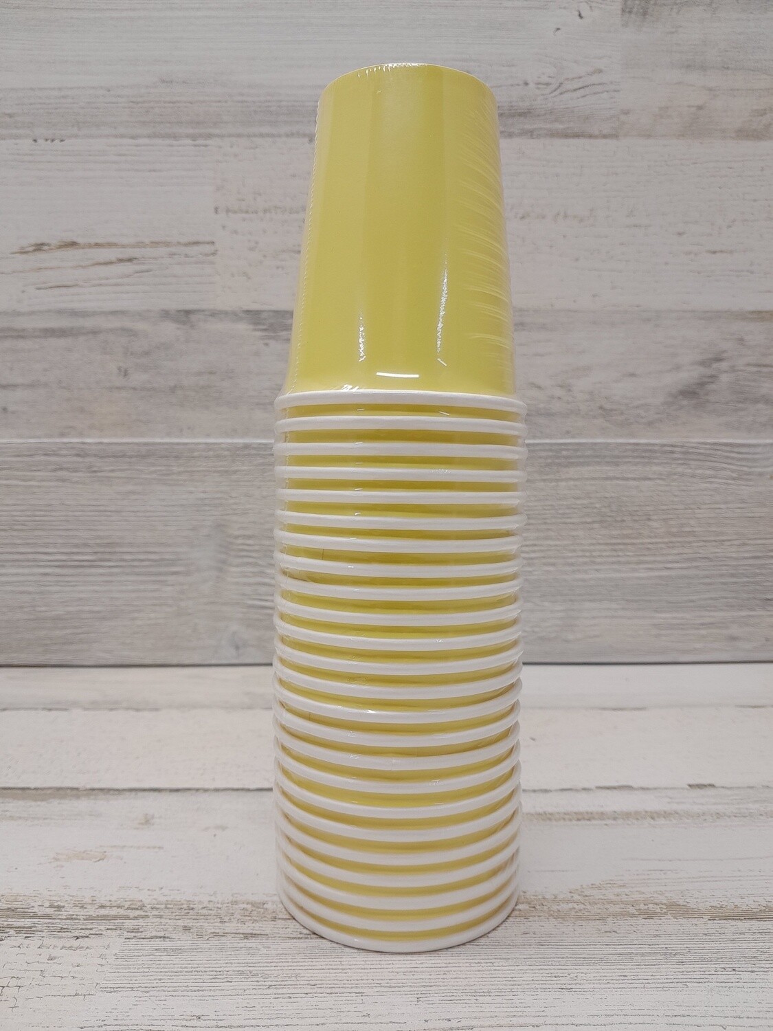 *24pc 9oz Paper Cups Yellow