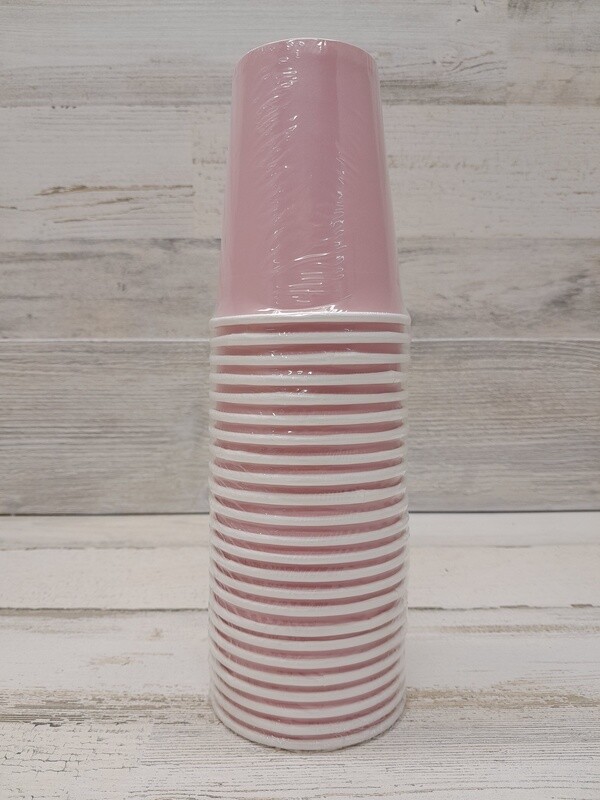 *24pc 9oz Paper Cups Pink